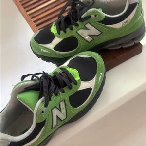 New Balance Green and Black Athletic Sneakers